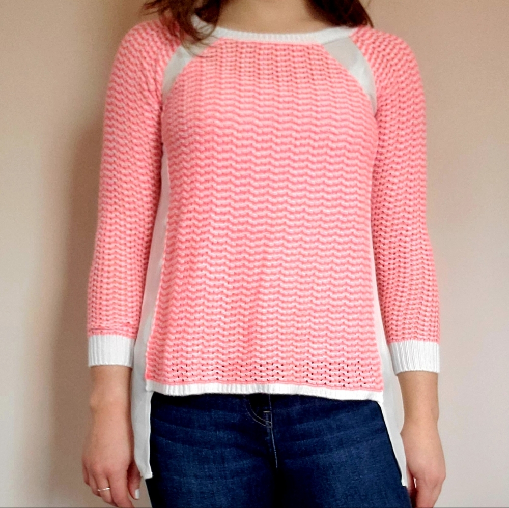 Pink and white GB sweater - XS